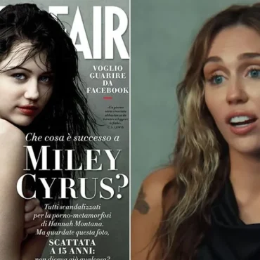 Miley cyrus habla portada que hizo annie leibovitz vanity fair 2008 97