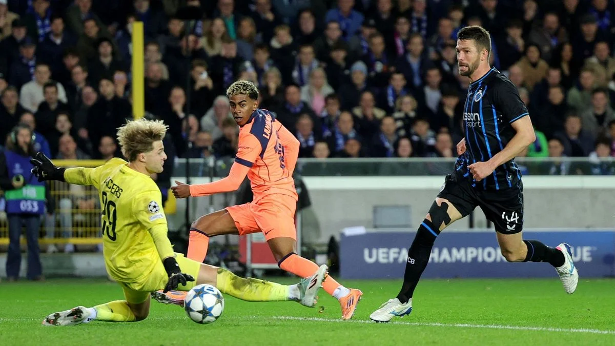 Barcelona | champions league: el barça rescata un empate 3-3 en un partido lleno de emoción y goles en bélgica. 1 Barcelona