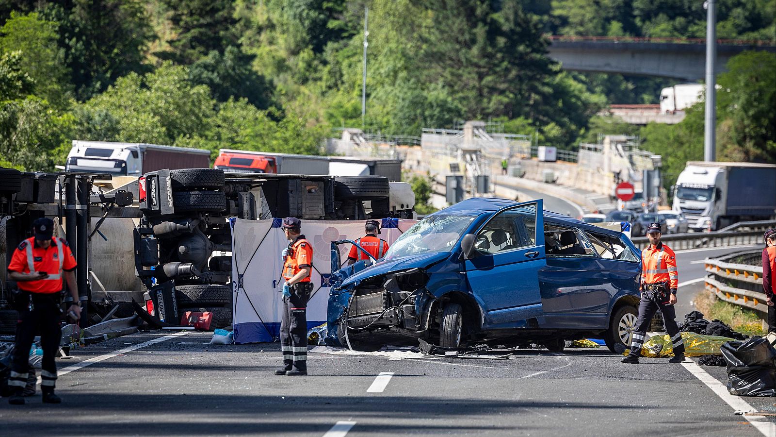 Mueren cinco policías forales en un grave accidente en gipuzkoa cuando acudían a unas prácticas con la ertzaintza 1 Policías forales