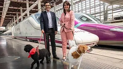 ¡viaje sin jaulas! Renfe abre todos sus trenes a perros grandes. 2 Ascienden trenes para viajes con perros maximo 40 kilos 01722522553988